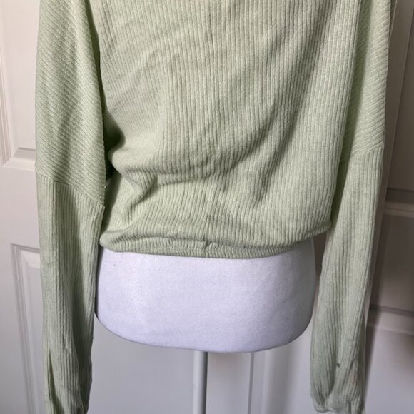 Freshman 1996 Mint Green Ribbed Long Sleeve Sweater Top Shirt Size Small - Picture 10 of 11